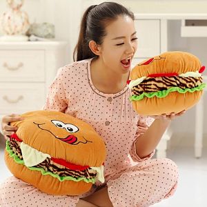 hamburguesas de peluche